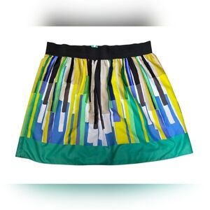 New With Tags ELOQUII Women's Plus Size 22W Elastic Waist Multicolor Mini Skirt